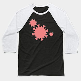 Corona Virus Covid-19 Minimalistic Illustration Baseball T-Shirt